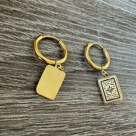 Vintage style earrings M313 - Picture 3 of 5